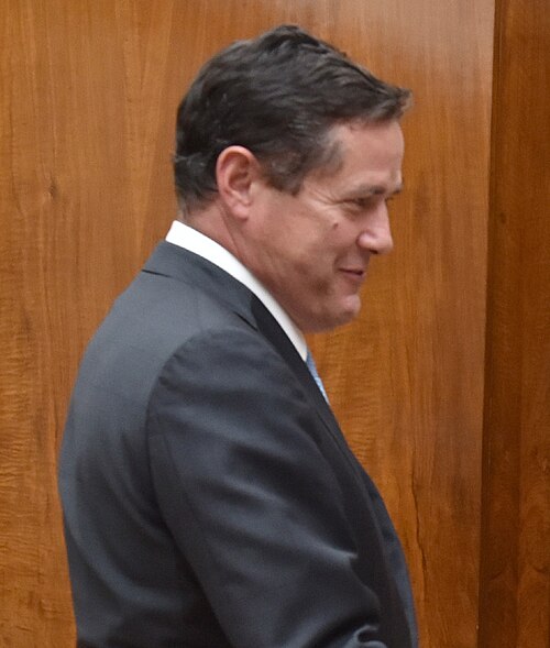 A photo of alleged Epstein associated Jes Staley in 2016